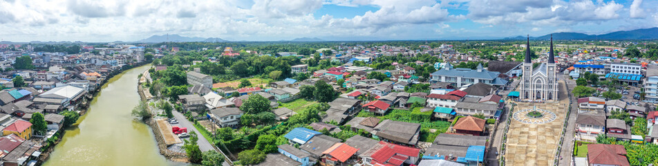 Fototapeta premium Cathedral of Immaculate Conception in Chanthaburi, Thailand