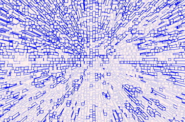 A graphic resource with an imitation of a three-dimensional spectrum analyzer.