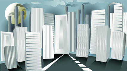 buildings in the city