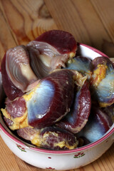 Geflügelmägen, Magen vom Suppenhuhn, From Nose to Tail, Geflügelinnereien