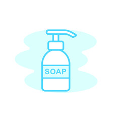 Illustration Vector graphic of soap icon. Fit for clean, wash, hygiene, health etc.