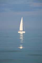 Obraz premium A yachts in the sea. 