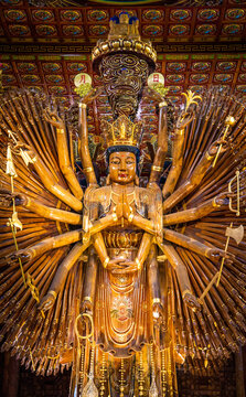 Wat Metta Thamrat or Wat Metta Tham Photiyan in Kanchanaburi, Thailand
