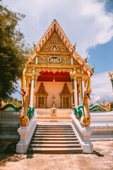 Naklejka premium Phuttha Utthayan Makha Bucha Anusorn, Buddhism Memorial Park in Nakhon Nayok, Thailand