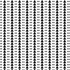 seamless pattern black triangle on white background, simple style vector