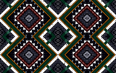 Aztec fabric carpet mandala ornament boho chevron textile decoration wallpaper. Geometric pattern vector illustrations traditional embroidery background.