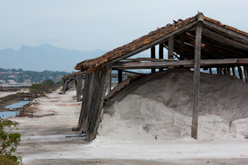 rustic storage for salt