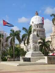 statue of Jose Marti and capitol building