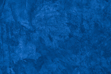 Old wall pattern texture cement blue dark abstract  blue color design are light with black gradient background.