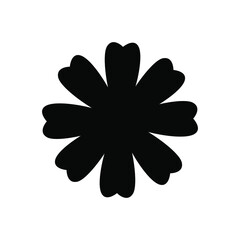 Flower vector png icon isolated on white background