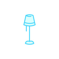 Illustration Vector graphic of stand lamp icon. Fit for interior, furniture, decoration etc.
