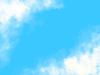 晴天の空と雲の背景素材