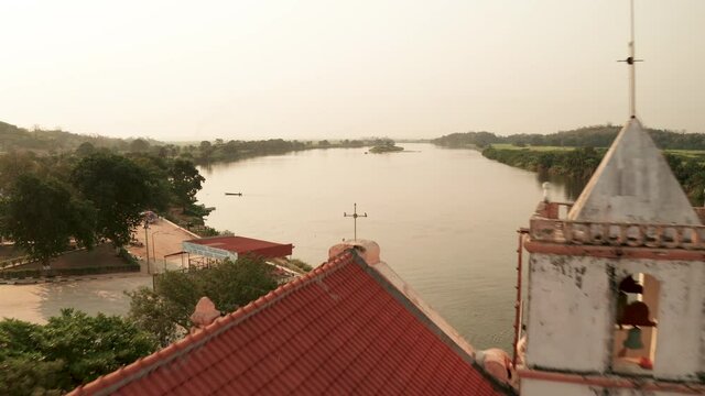 traveling front, Muxima, place of religious worship, Angola, Africa, the Kwanza river in the background 3