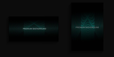 premium background with abstract green line for cover, banner, poster, billboard