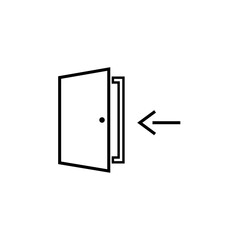 door flat icon vector illustration