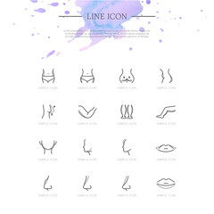 Highly utilizable simple line icon 