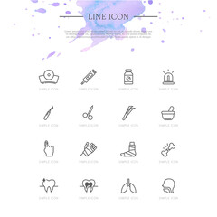 Highly utilizable simple line icon 