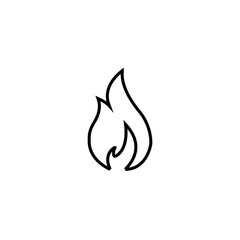 fire flat icon vector illustration
