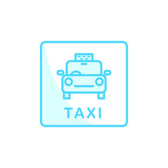 Illustration Vector graphic of taxi icon. Fit for transport, vehicle, service, private etc.