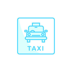 Illustration Vector graphic of taxi icon. Fit for transport, vehicle, service, private etc.