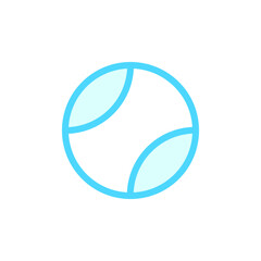 Illustration Vector graphic of tennis ball icon. Fit for sport, tournament, competition, hobby etc.
