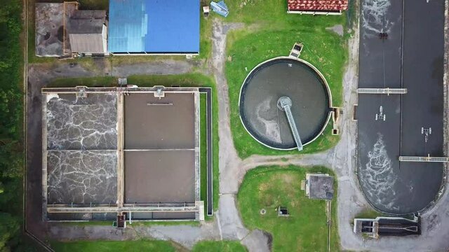 Drone point of view Wastewater Treatment