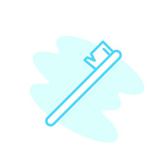 Illustration Vector graphic of tooth brush icon. Fit for dental, health care, hygiene etc.
