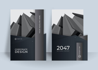 Corporate Book Cover Design Template in A4. Can be adapt to Brochure, Annual Report, Magazine,Poster, Business Presentation, Portfolio, Flyer, Banner, Website