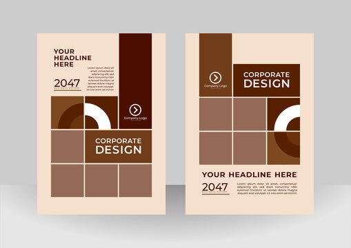 Annual report brochure flyer design template vector, Leaflet cover presentation, book cover templates