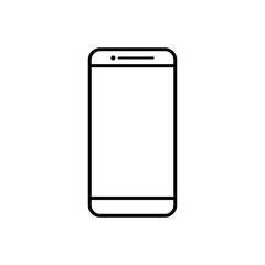 phone flat icon vector illustration