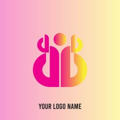 re-editable geometric abstract logo with various colors.