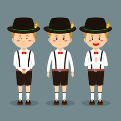 Germany Character with Various Expression