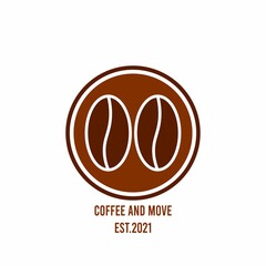 simple and modern coffee shop logo .