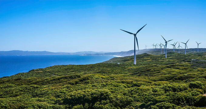 Albany Wind Farm in Western Australia.	