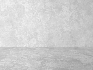 empty gray interior with concrete wall