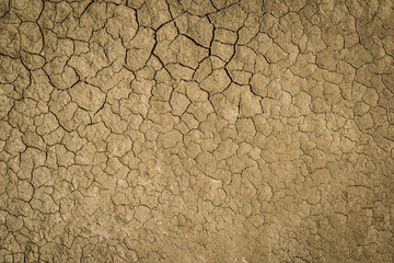 Cracks on the ground Disasters of natural drought.