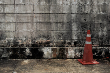 site with wall and concrete