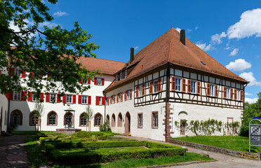 Fototapeta na wymiar Weil der Stadt, Altstadtszene mit Pfarrhaus