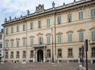 Fototapeta na wymiar the archbishop's palace in Mantua, Italy