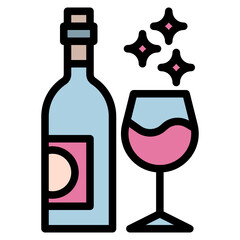 wine line icon