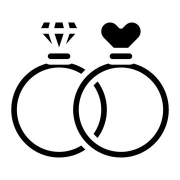 Weddingring Glyph Icon