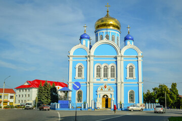 Fototapeta na wymiar Orthodox Cathedral in Dankov city