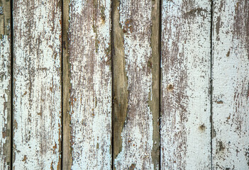 Texture of boards with remnants of old paint.