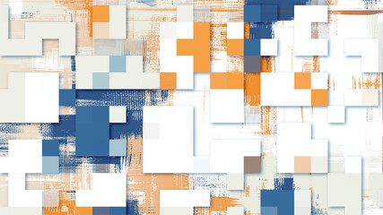 Bright 3d backdrop, pixel art background. Random colorful mosaic for web, industrial decor