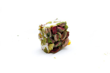 Nougat Pistachios Square Some call it Oriental Nougat, we call it Lebanese Nougat or Maban nougat . These delicious confections are filled with the tastiest of Dry Roasted Pistachios.