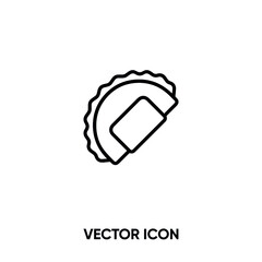Taco vector icon . Modern, simple flat vector illustration for website or mobile app. Mexican food symbol, logo illustration. Pixel perfect vector graphics	
