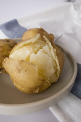 Hot boiled potatoes, base of many national cuisines.