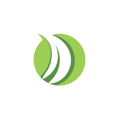 Leaf and Shutter Lens Aperture for Nature Photographer logo design inspiration