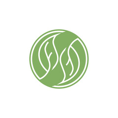 Leaf and Shutter Lens Aperture for Nature Photographer logo design inspiration