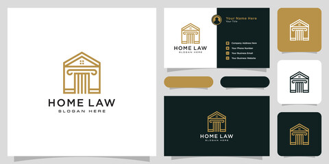 house law logo vector design